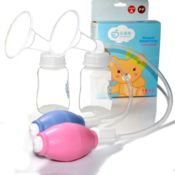Apple Bear manual breast pump with bottle for breastfeeding mothers in Bangladesh