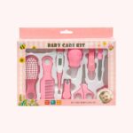 My First Babycare Grooming Kit Set 10pcs pink with thermometer for newborns