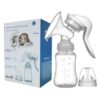 Manual breast feeding pump made of BPA-free plastic for breastfeeding mothers