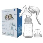 Manual breast feeding pump made of BPA-free plastic for breastfeeding mothers