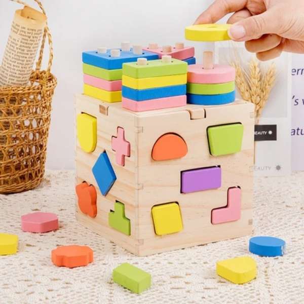 Little Star BD Pillar Intelligence Box Montessori wooden educational toy for toddlers 3+ years