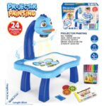 Kids drawing projector table with light and music for tracing and learning – educational art toy for children