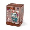 Kids pressing buttons on rabbit guitarist musical toy
