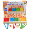 Colorful Montessori Mathematical Intelligence Stick Wooden Educational Toy for Kids – Counting and Number Learning Set