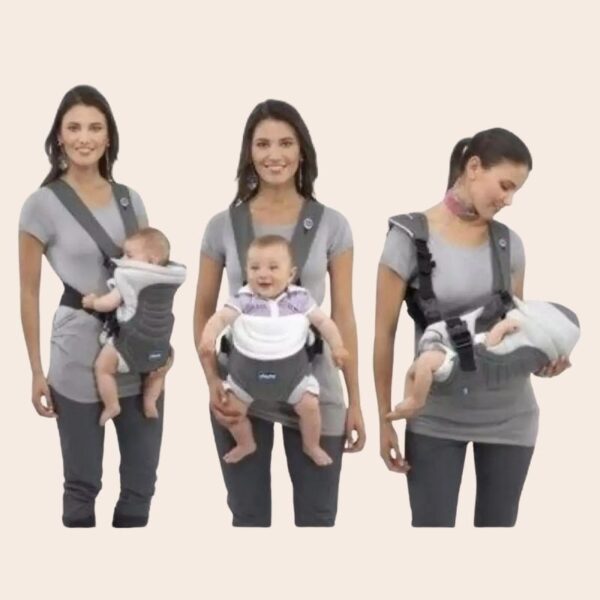 Chicco soft and dream baby carrier adjustable back and side buckle