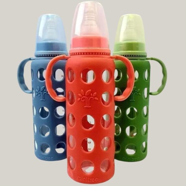 Minitree feeding bottle food grade silicone nipple 240ml