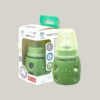 Minitree slim neck glass feeding bottle 60ml green for newborn baby