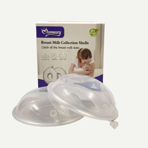 Momeasy silicone breast milk collector set of 2 leak proof design