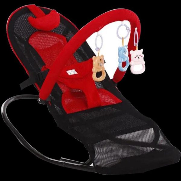 Heavy duty baby rocker chair with soft cushion seat for infants