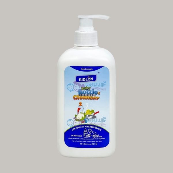 Kidlon baby bottle and accessories cleanser 500ml for cleaning bottles nipples fruits and vegetables safely