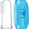 Silicone baby finger toothbrush BPA free soft infant gum cleaner