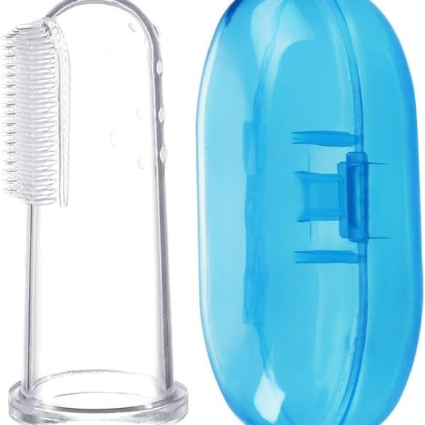 Silicone baby finger toothbrush BPA free soft infant gum cleaner