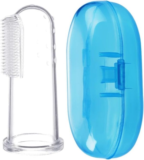 Silicone baby finger toothbrush BPA free soft infant gum cleaner