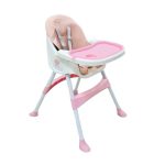 AFR-001 baby high chair foldable feeding chair with leather seat