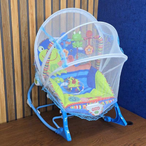 IBaby toddler rocking chair with mosquito net for baby protection and comfort