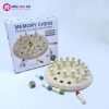 Memory Chess Game wooden Montessori learning toy for kids with colorful pegs and dice